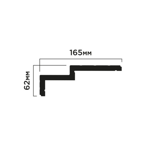 Карниз ПОЛИСТИРОЛ HI WOOD 165мм х 62мм
