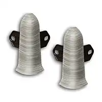 Наружный (внешний) угол с крепежом для плинтуса 70мм "Идеал Классик"